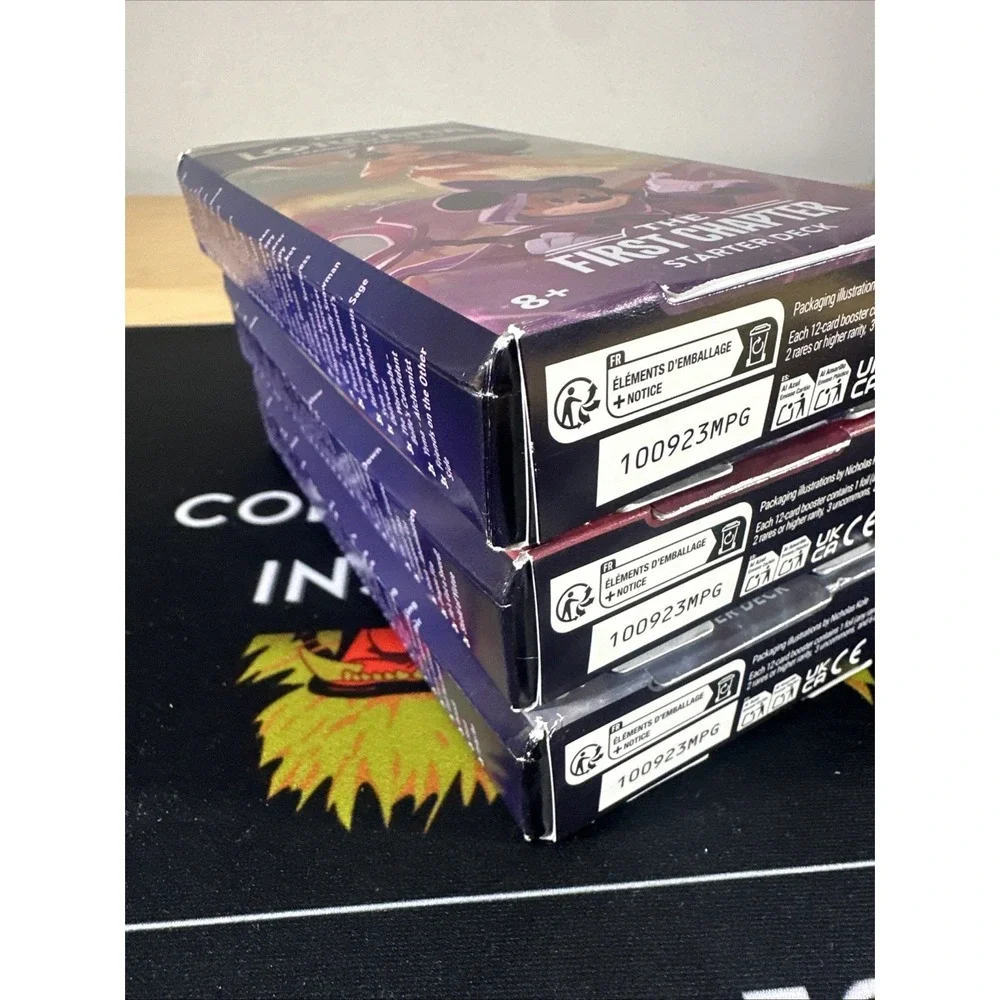 Disney Lorcana The First Chapter Set Of 3 Starter Decks Sealed!
